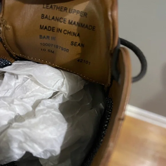 Brand New Bar III Sean Lace-up shoes Tan Sz 10.5 - Picture 11 of 14